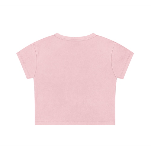 Plugged In Snow Washed Crop Top