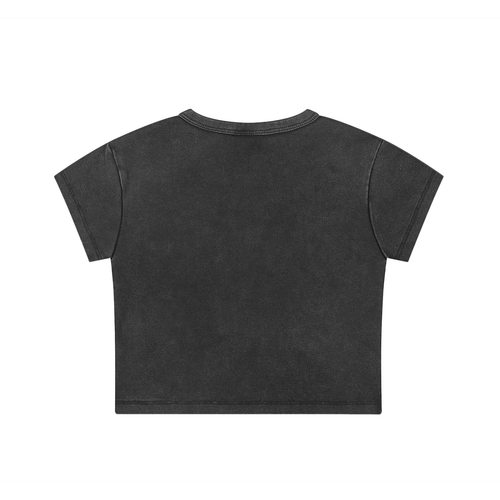 The Private Plug Snow Washed Crop Top