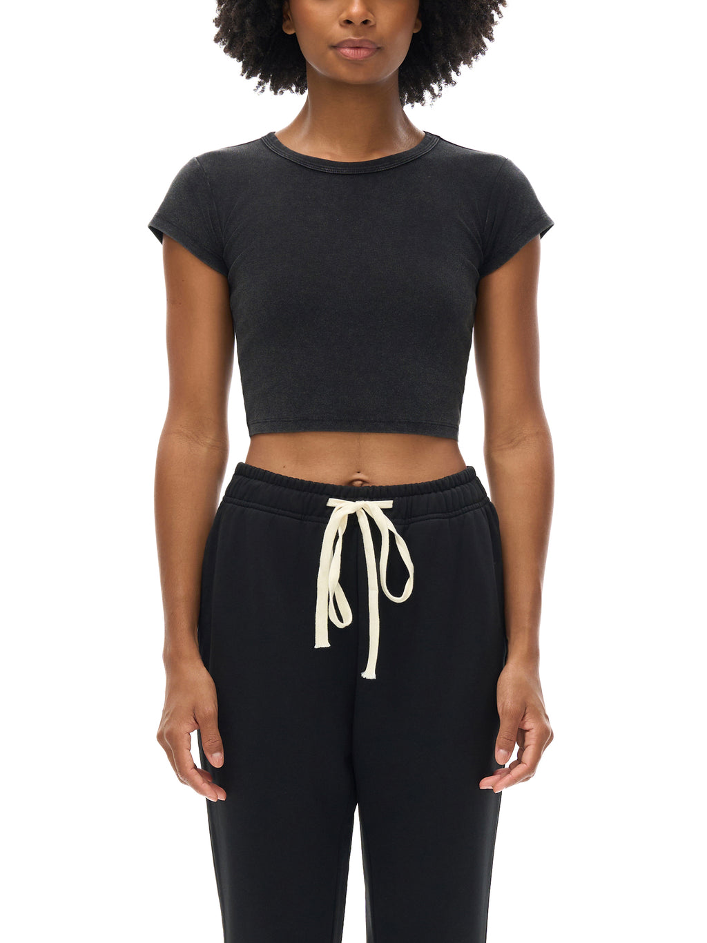 The Private Plug Snow Washed Crop Top