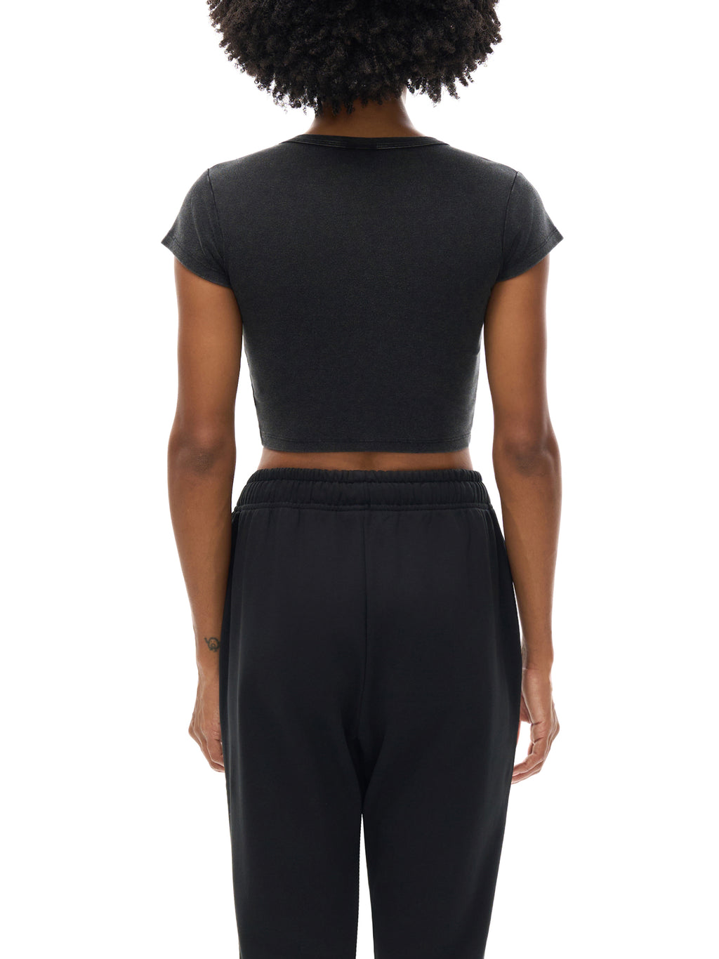 The Private Plug Snow Washed Crop Top